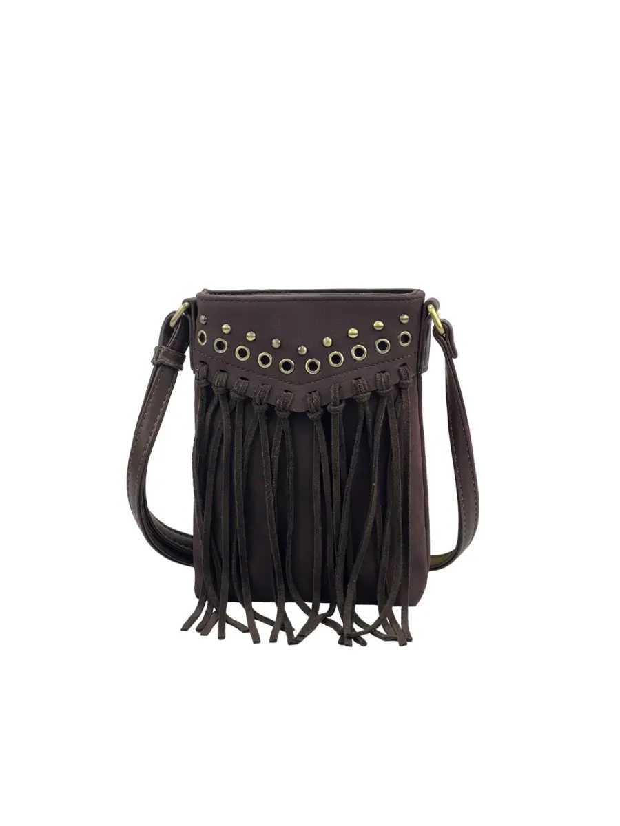 DÁMSKÁ BOHO CROSSBODY KABELKA S TŘÁSNĚMI TELIA