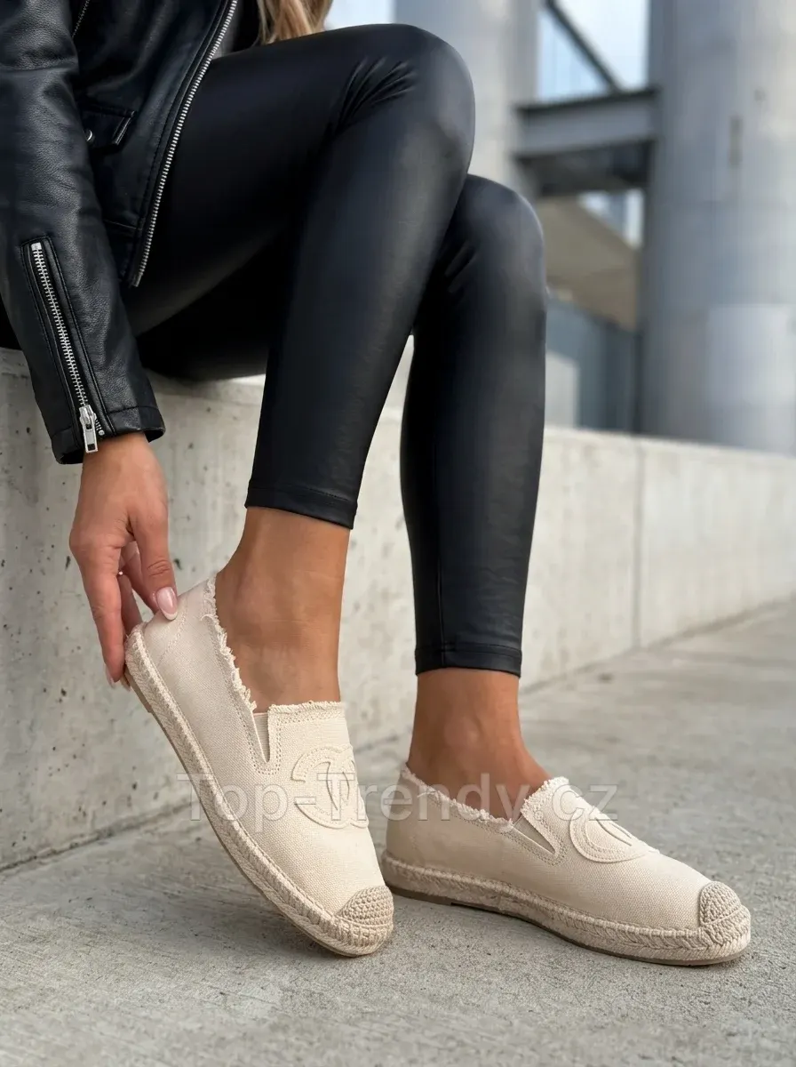 Női textil felsőrészű espadrilles Elisa